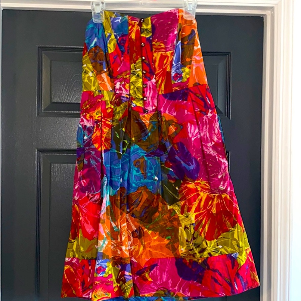 Strapless Anthropologie dress